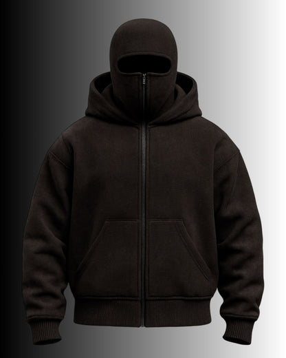 Samuray Kapüşonlu ZIP GOD SWEATSHİRT