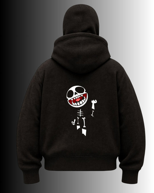 Samuray Kapüşonlu ZIP SKELOTON SweatShirt