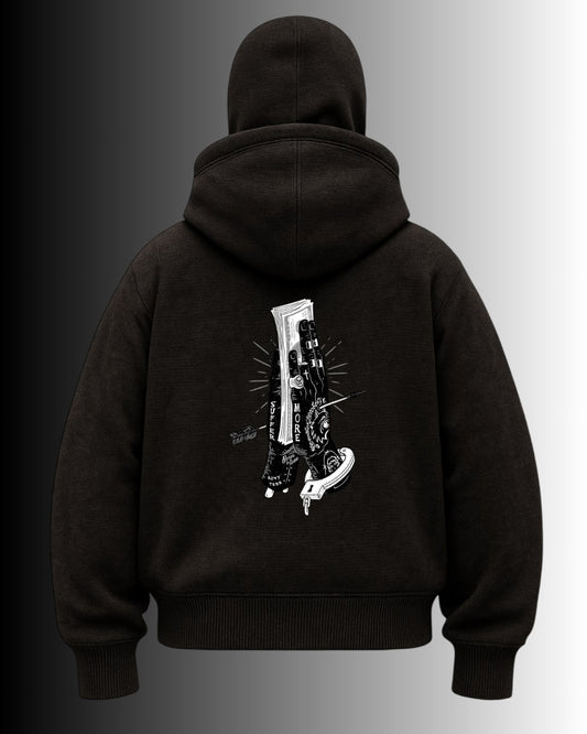 Samuray Kapüşonlu ZIP  BLOODLY PRAYER SweatShirt